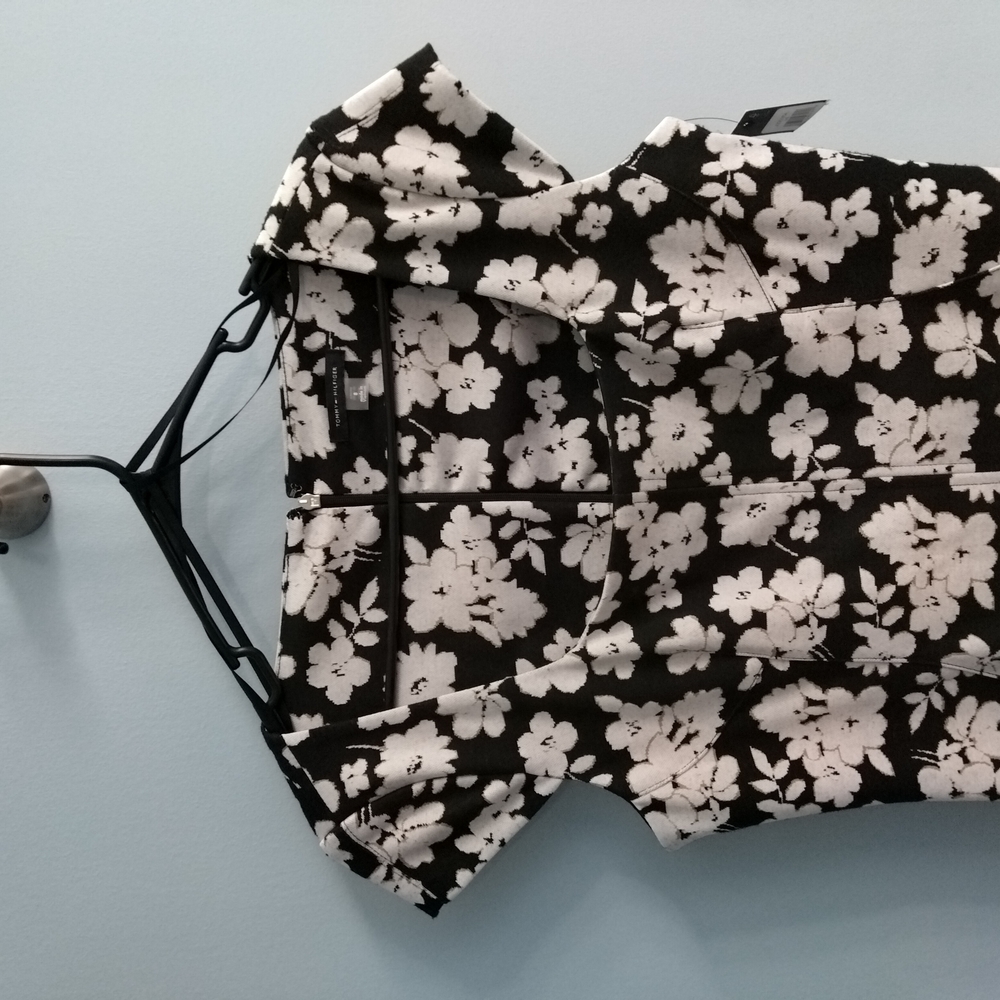 Tommy Hilfiger Black and White Graphic Dress